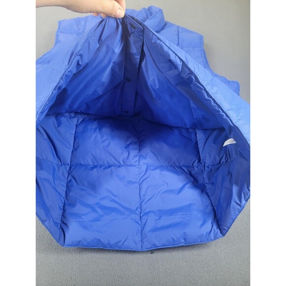 Lands End Vest Mens XL Blue Puffer Goose Down Insulated Nylon Outdoor Dad Hiking - Picture 4 of 9